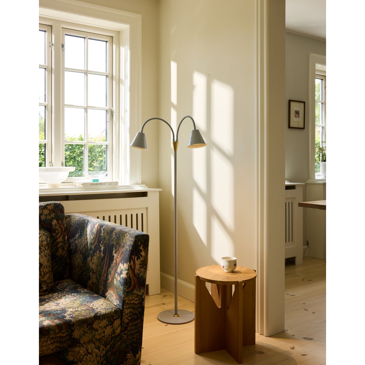 Lampadaire Hygge 2 bras – Gris