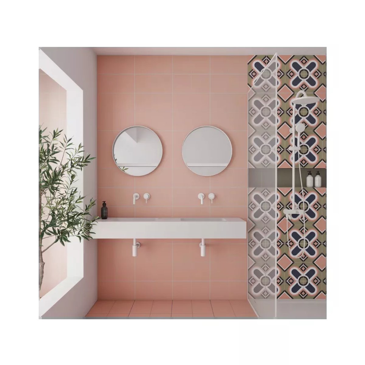 Carrelage Carreaux de Ciment BAUHOME 20x20 Blume Cold