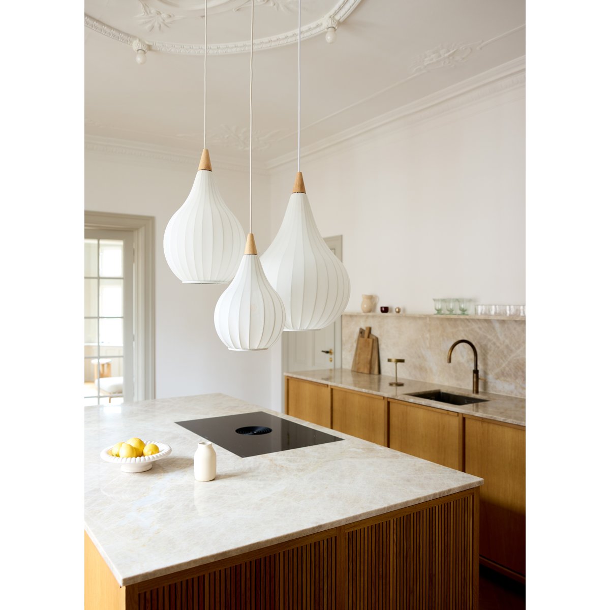 Suspension Drops Textile Ø23 – Blanc
