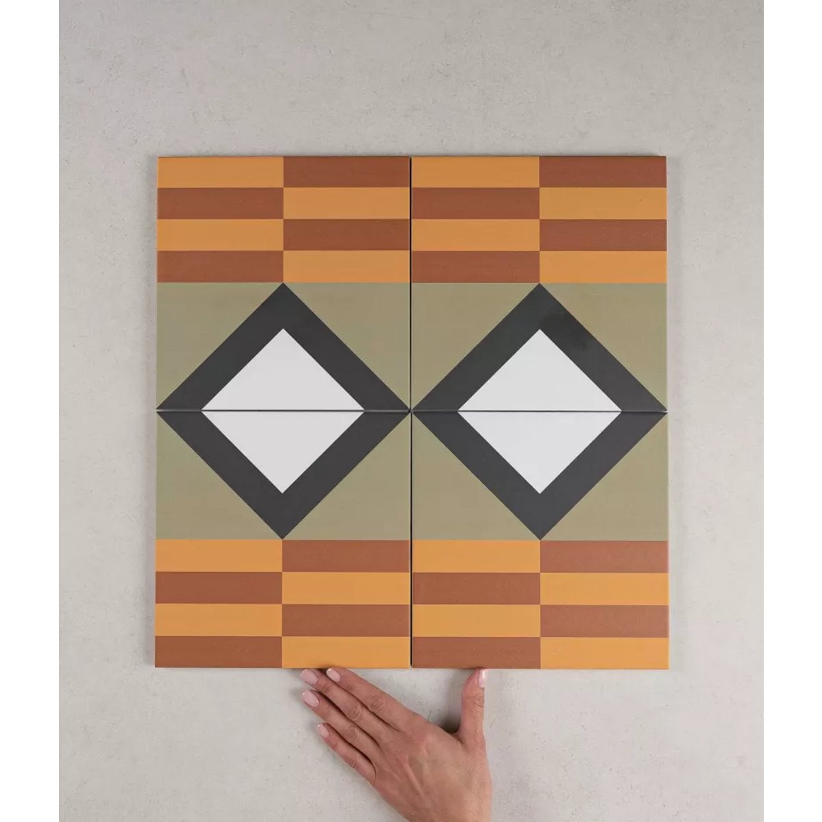 Carrelage Carreaux de Ciment BAUHOME 20x20 Mark Warm