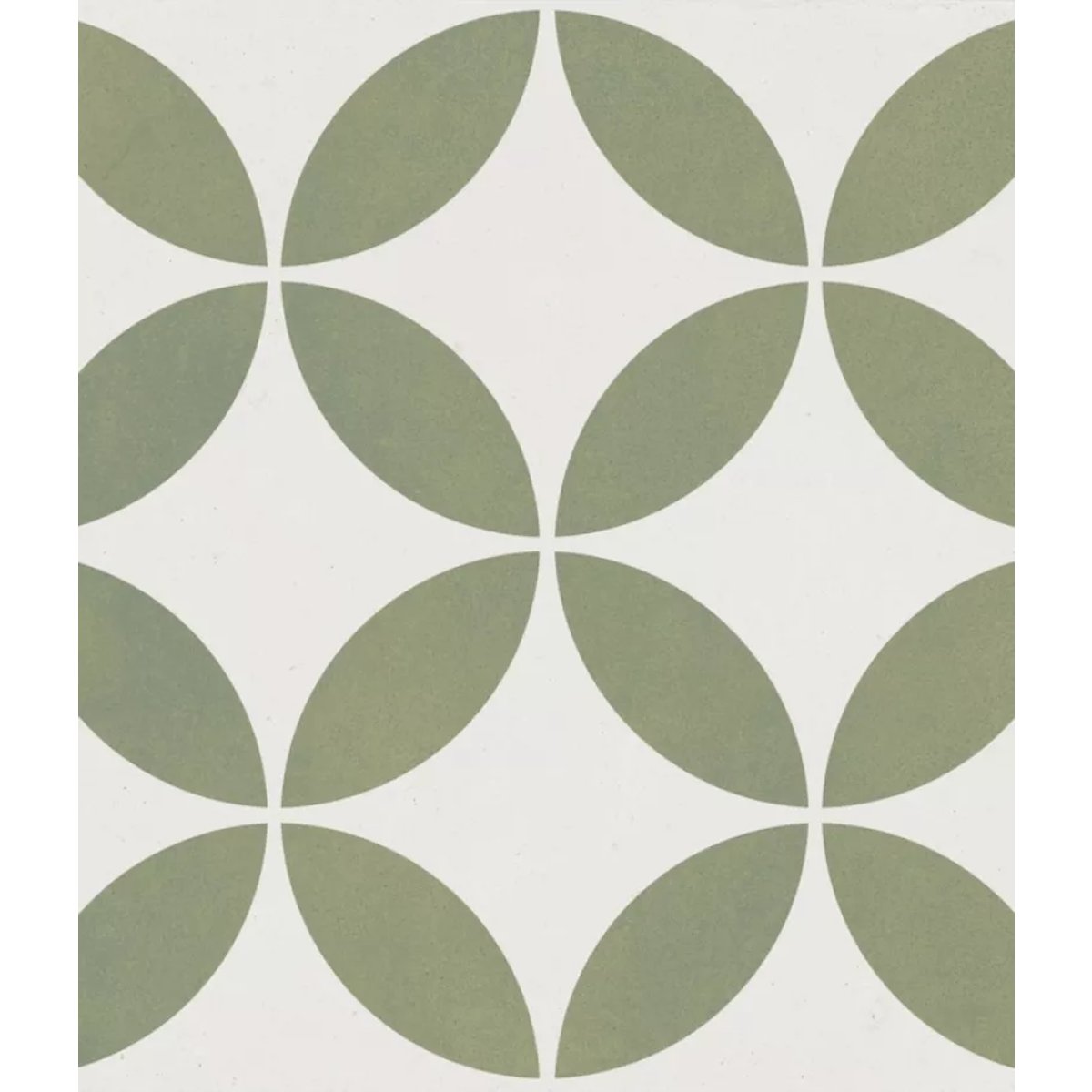 Carrelage Imitation Carreaux De Ciment 22,3x22,3 MAYARI Green Petals