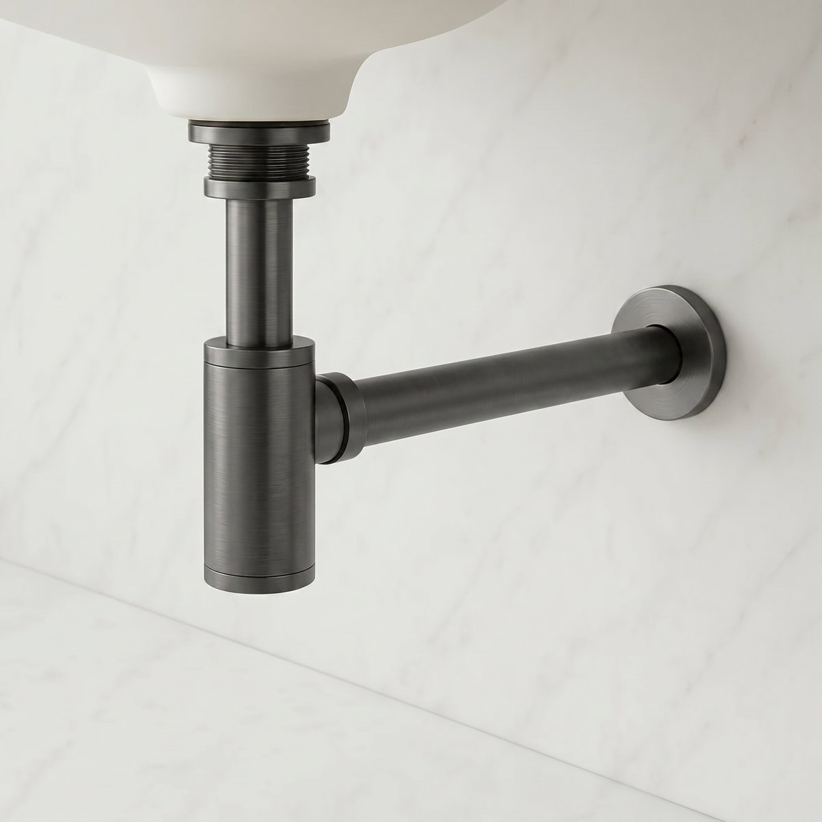 Siphon gris brossé