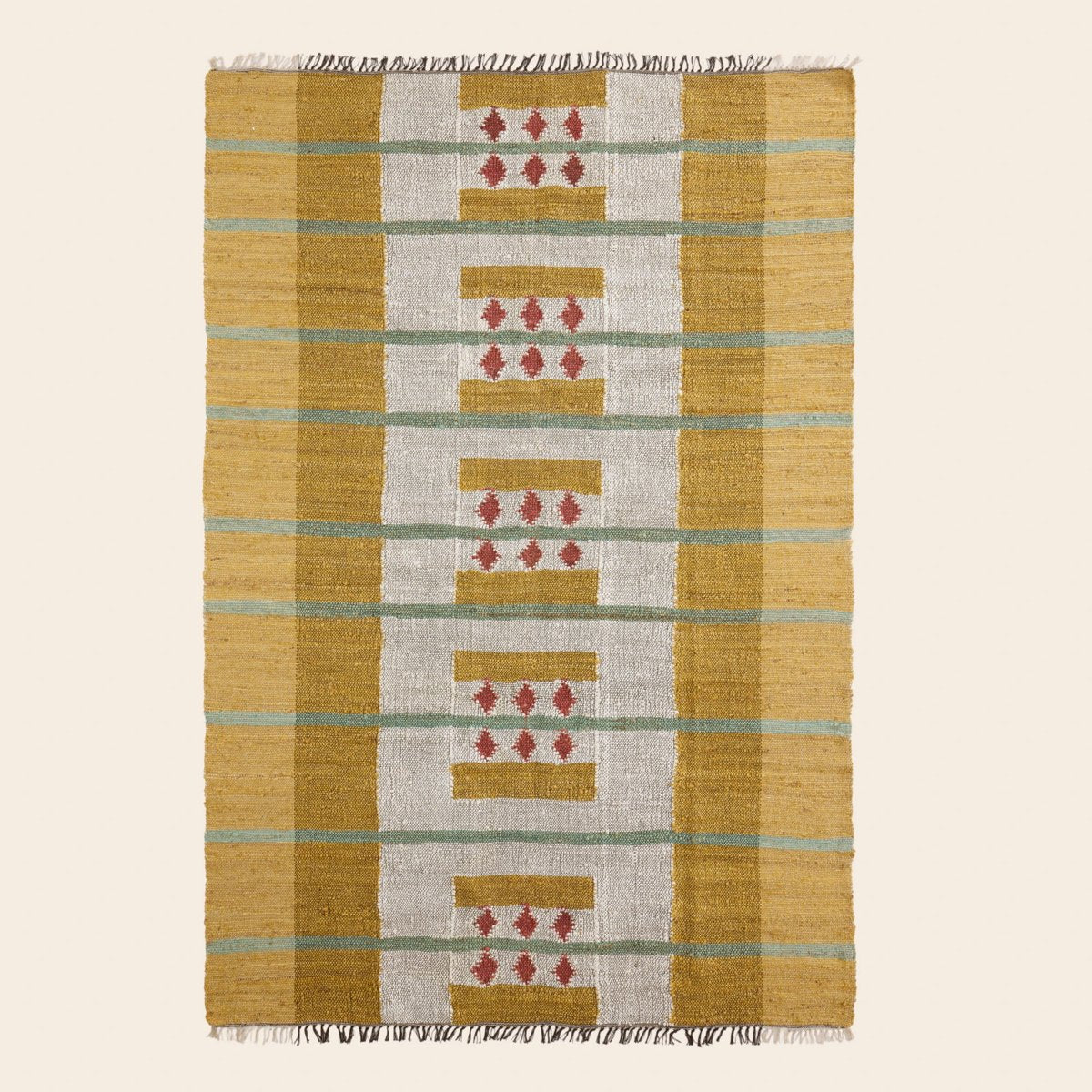 Tapis de sol ANDONI jaune et rose