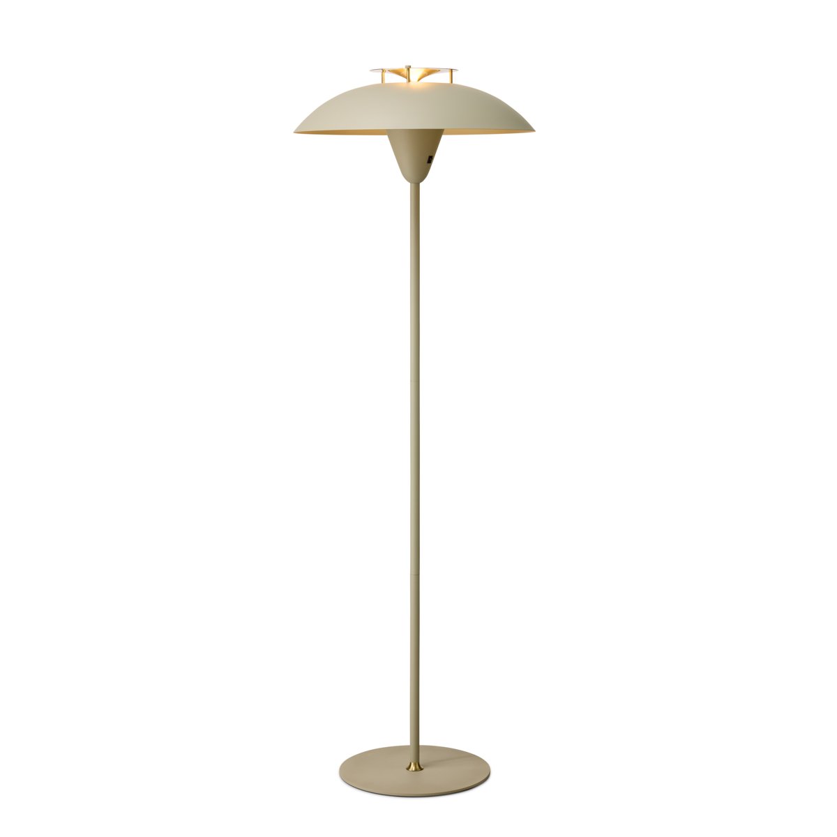 Lampadaire Stepp – Sable / laiton antique