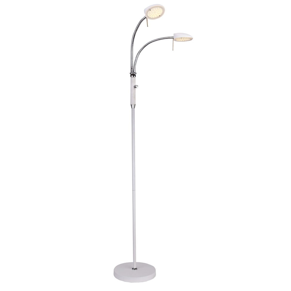 Lampadaire LED Vegas 7 W 2 lumières – Blanc