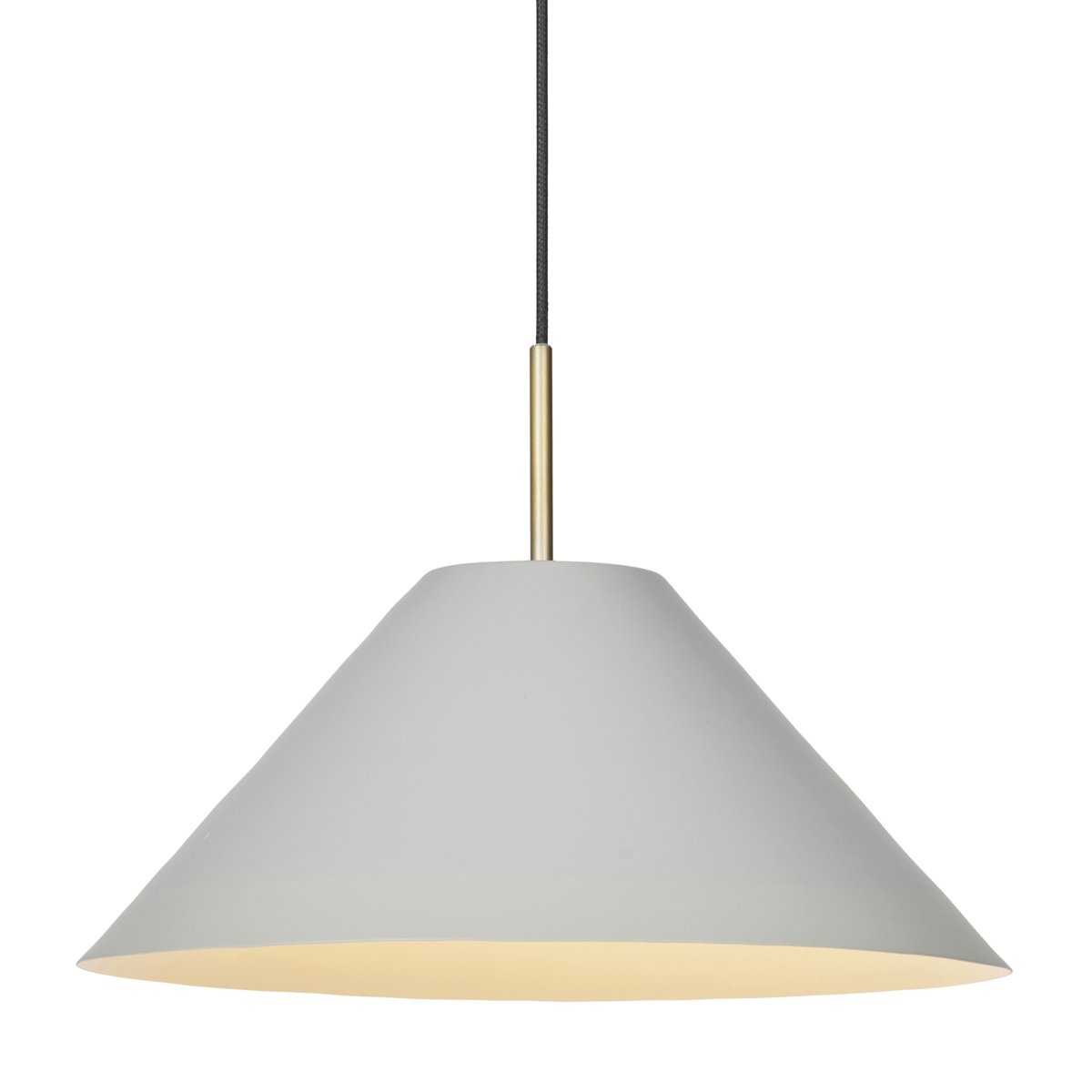 Suspension Hygge métal Ø24 cm – Gris chaud