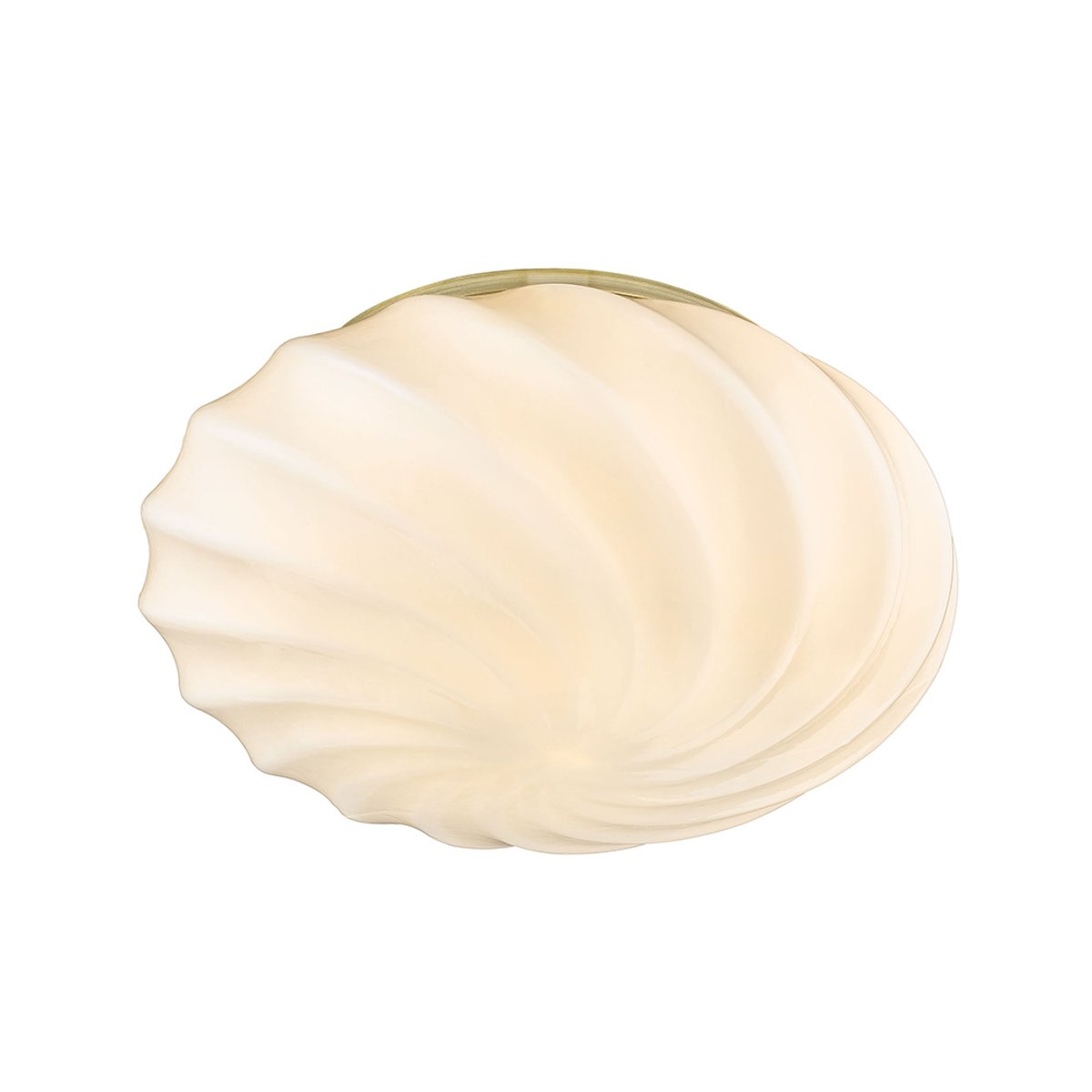 Applique / plafonnier Twist Ø25 G9 – Opale / laiton antique