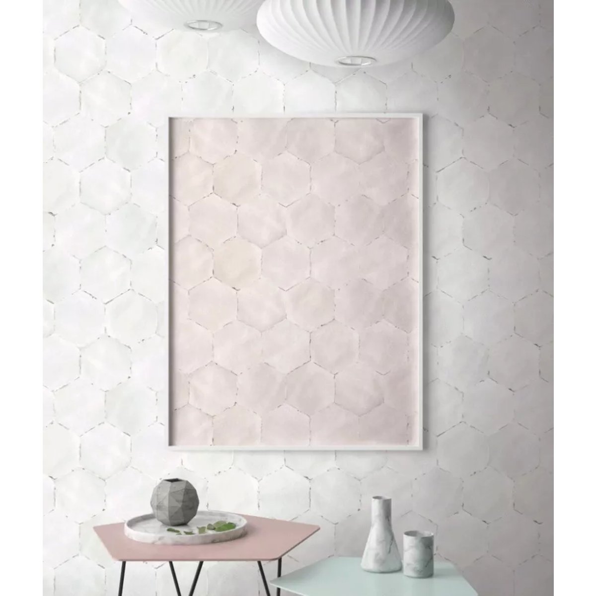 Carrelage Imitation Carreaux de ciment CAPRI 14x16 Oxalis Rose