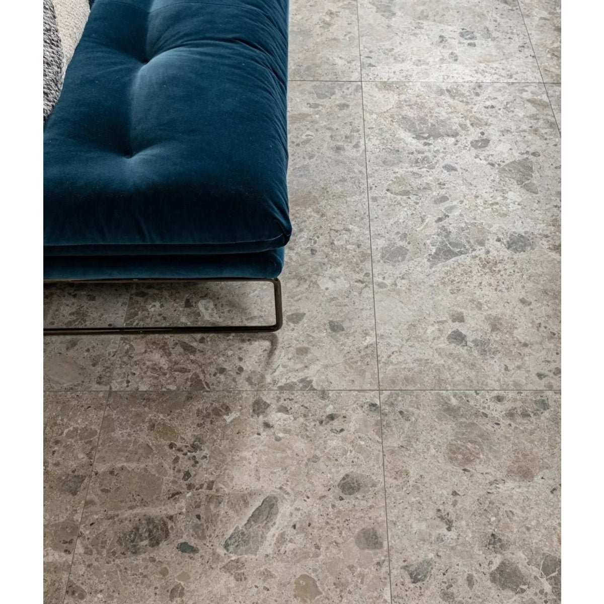 Carrelage Effet Terrazzo - Pierre CARACTER Mix Gris 60x120 Rectifié