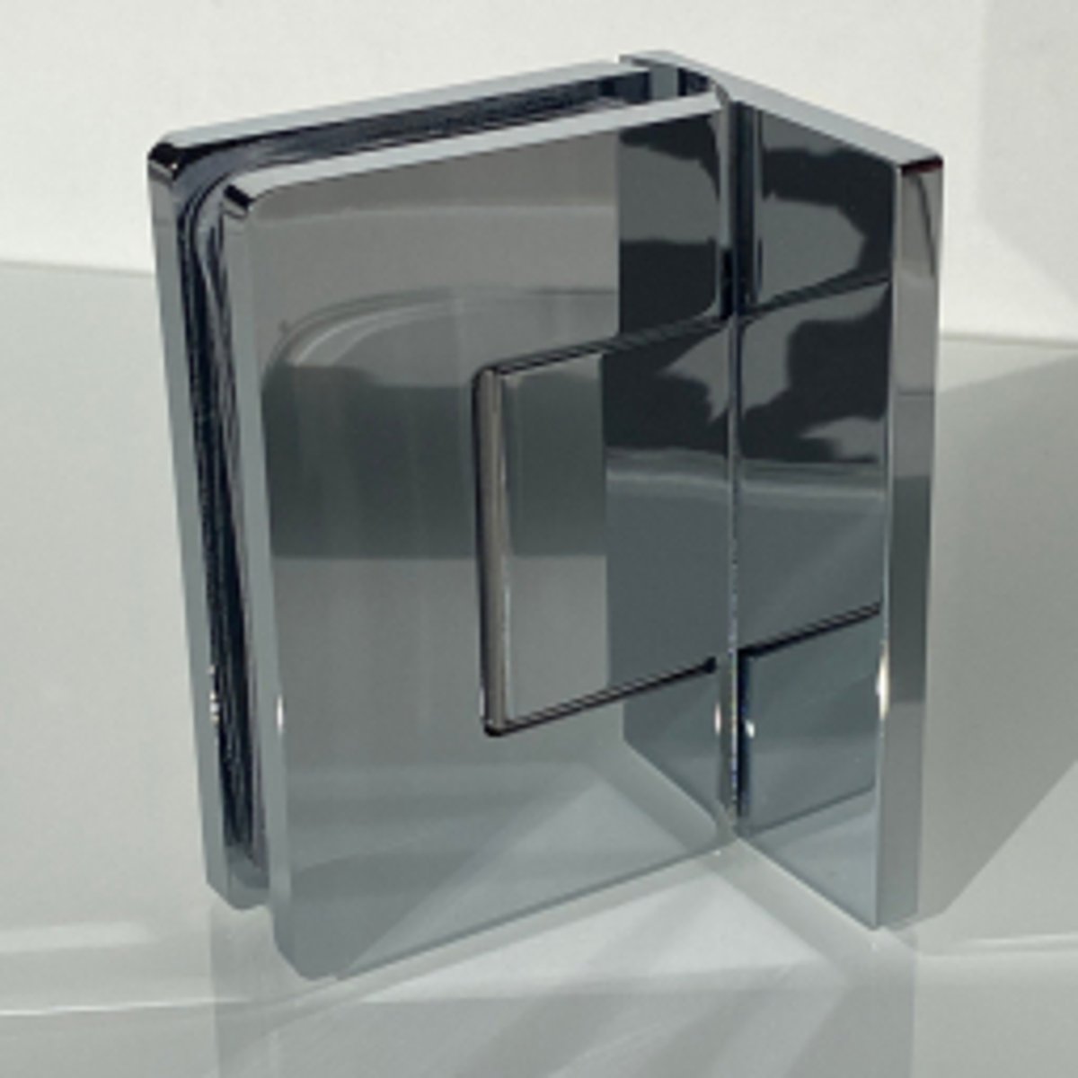 Portes de douche doubles en verre trempé 8mm sur mesure SALOON - Chromé