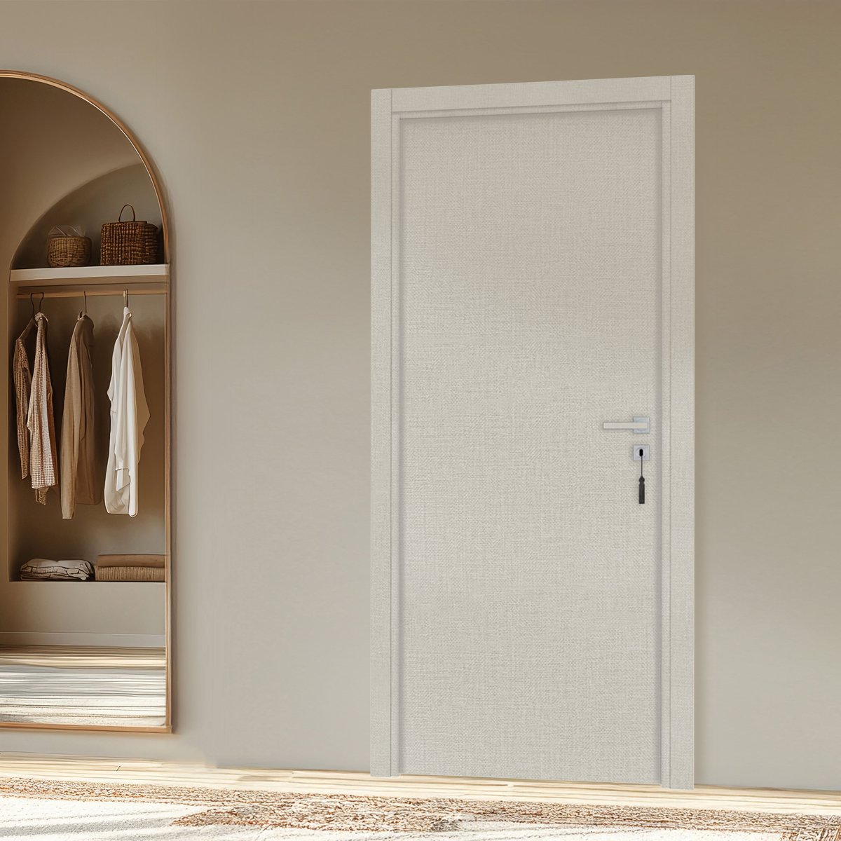 Bloc-porte Miro - Textile opale