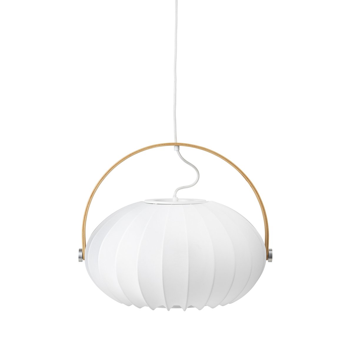 Suspension DC Textile Ø40 cm – Blanc satiné