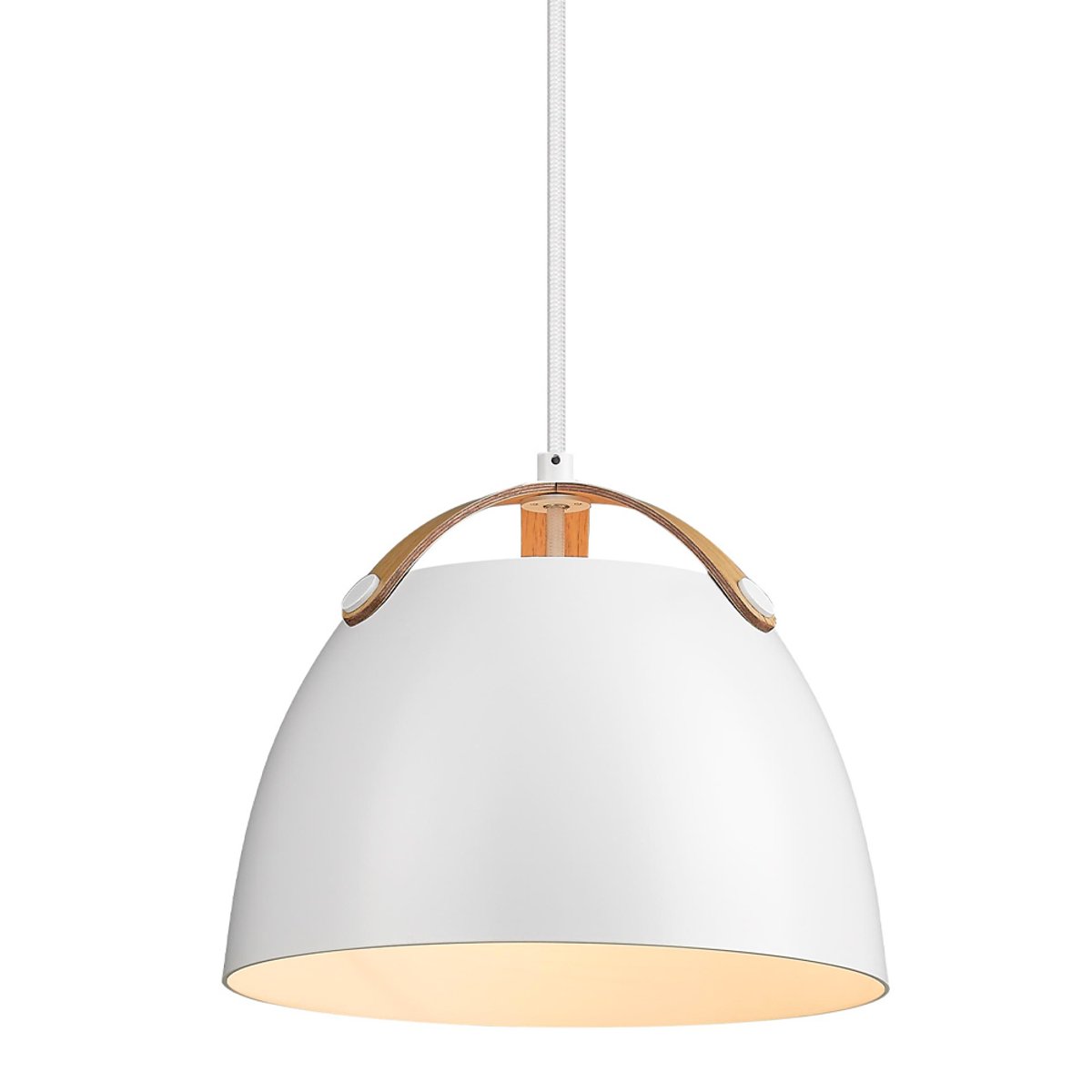 Suspension Oslo Ø24 – Blanc / chêne