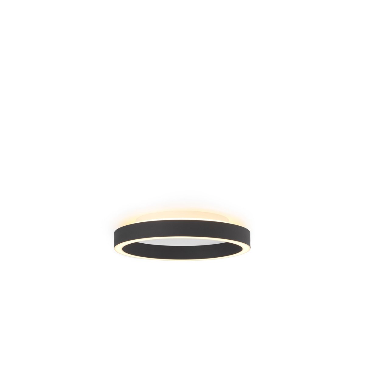 Plafonnier LED Backlight String Ø30 25 W, variateur 3 niveaux à mémoire – Noir
