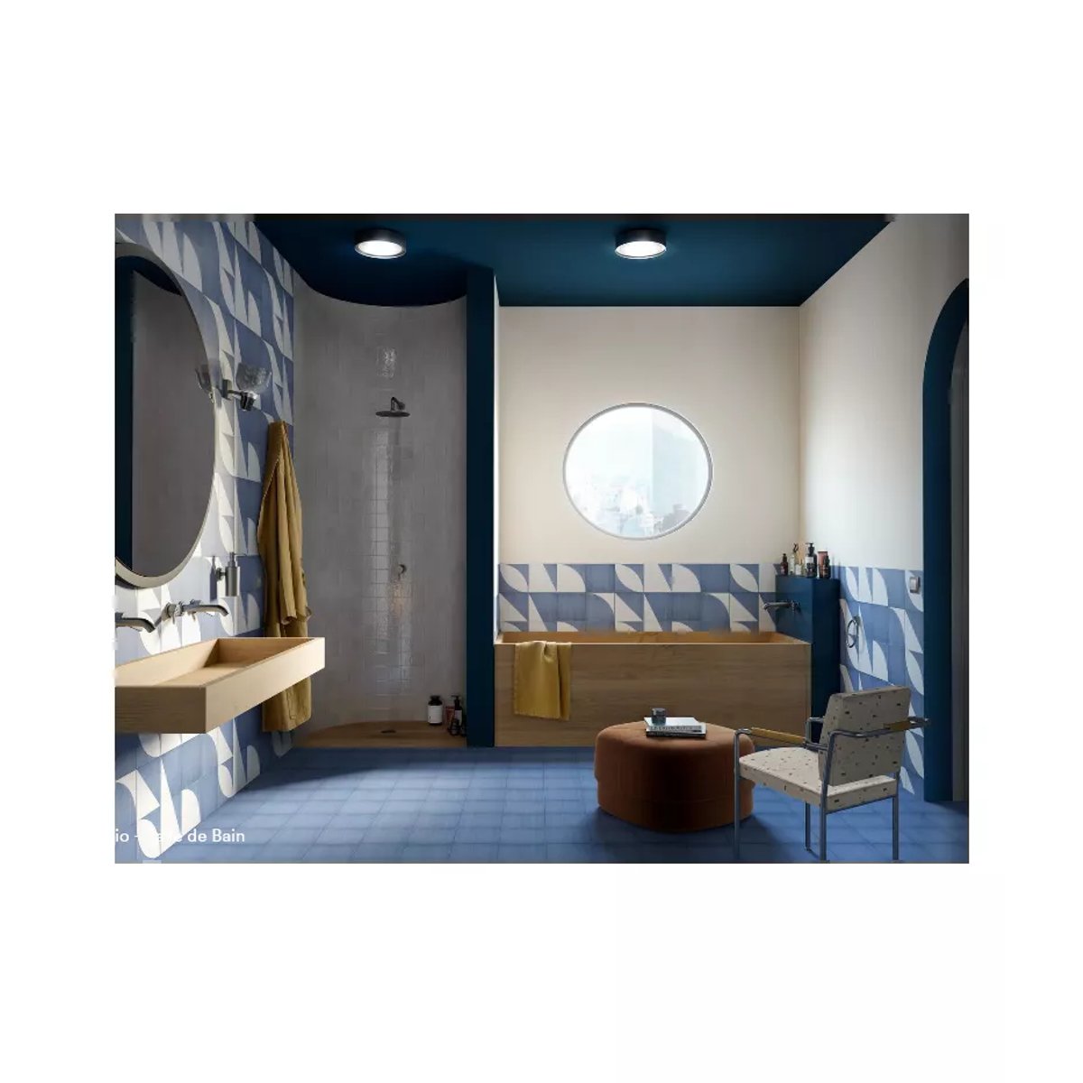 Carrelage Imitation Carreaux De Ciment 20x20 SCENARIO Decoro Mix Blu
