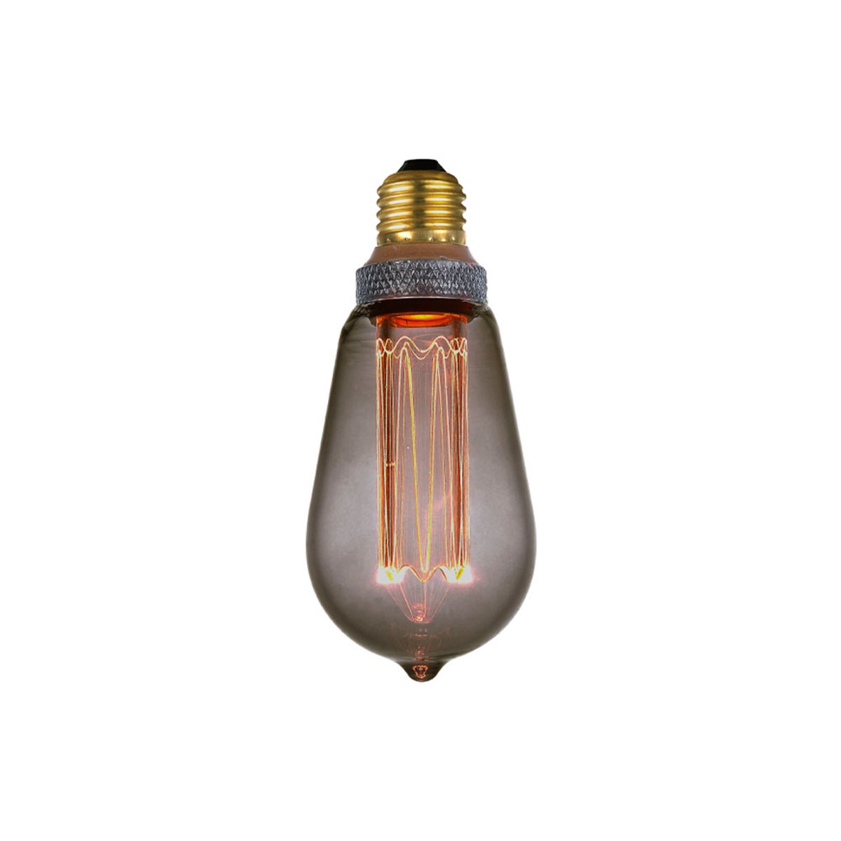 Ampoule LED Colors Dim Drop G64 E27, variateur 3 niveaux – Fumé