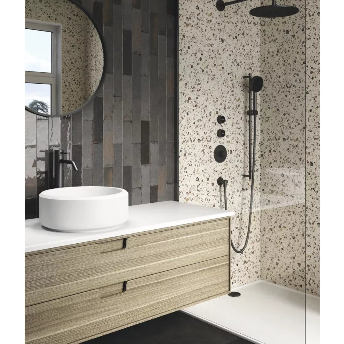 Carrelage effet Terrazzo COCCIO 60x60 rectifié Mix