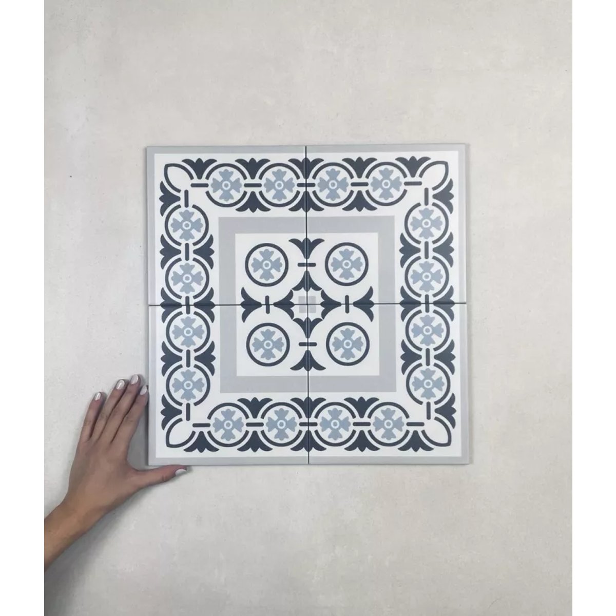 Carrelage Carreaux de Ciment LA MADELEINE 20x20 Touquet Coi