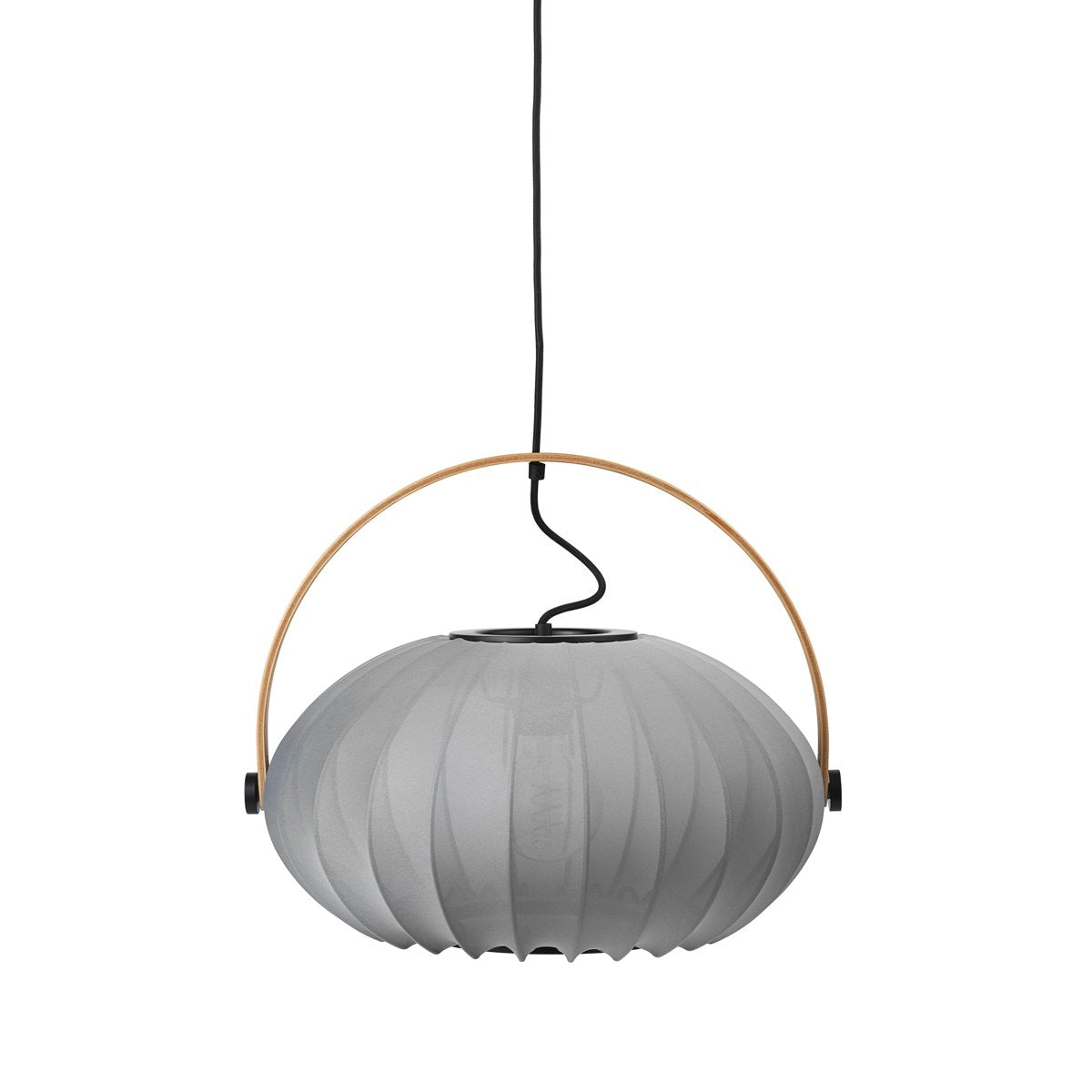 Suspension DC Textile Ø40 cm – Gris pierre