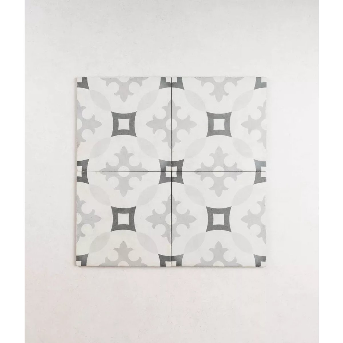 Carrelage Carreaux de Ciment ART NOUVEAU DECOR 20x20 Karlspatz Grey