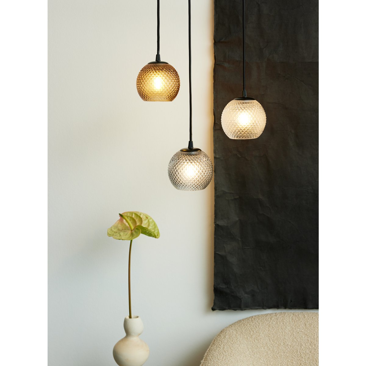 Suspension Nobb Ø12 – Fumé