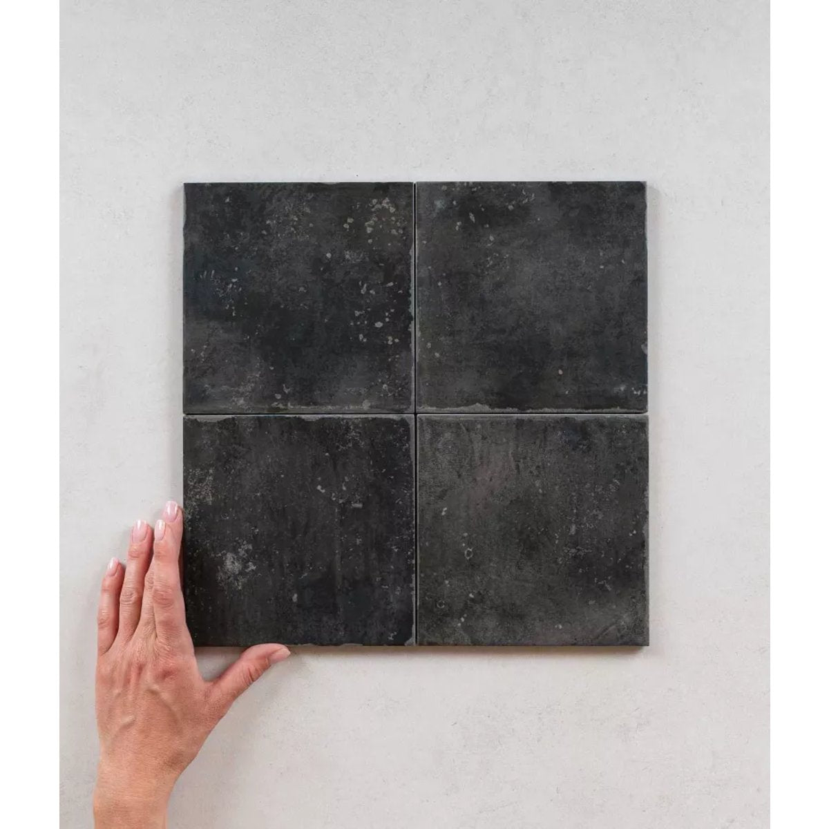Carrelage Carreaux de Ciment Black FIORENTINA 15x15