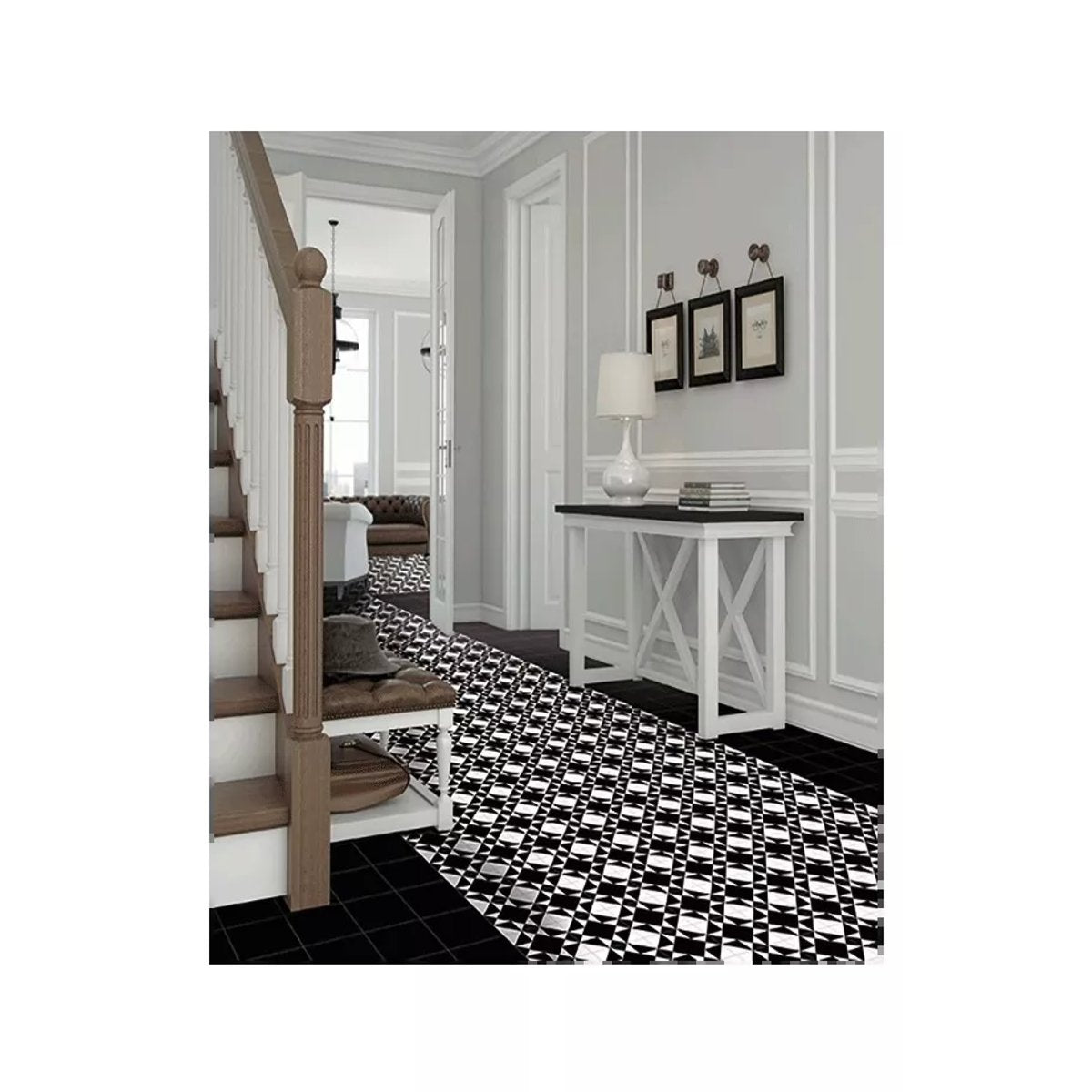 Carrelage Carreaux de Ciment KOMPAS 20x20 Vera Black