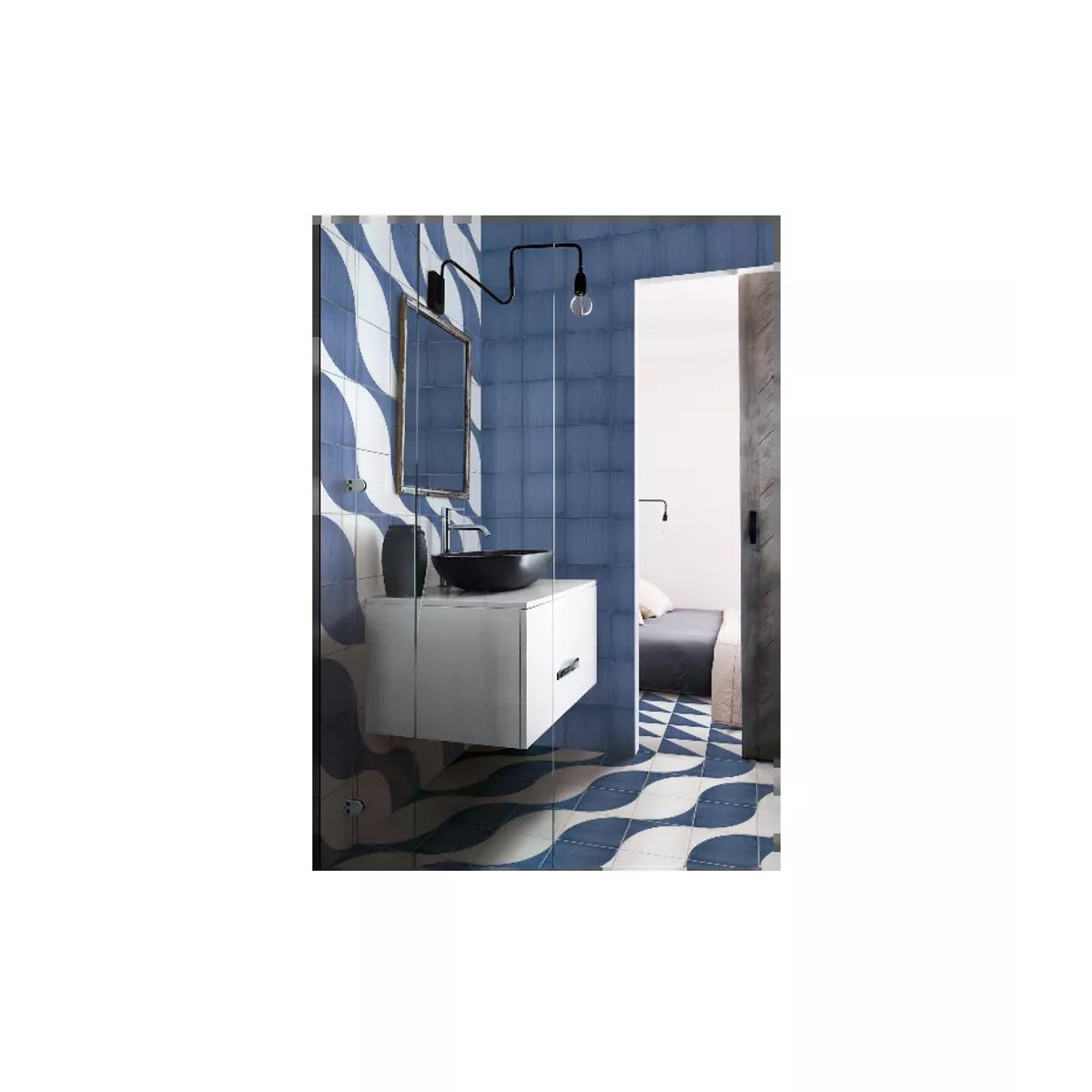 Carrelage Imitation Carreaux De Ciment 20x20 SCENARIO Tappeto 2B Blu