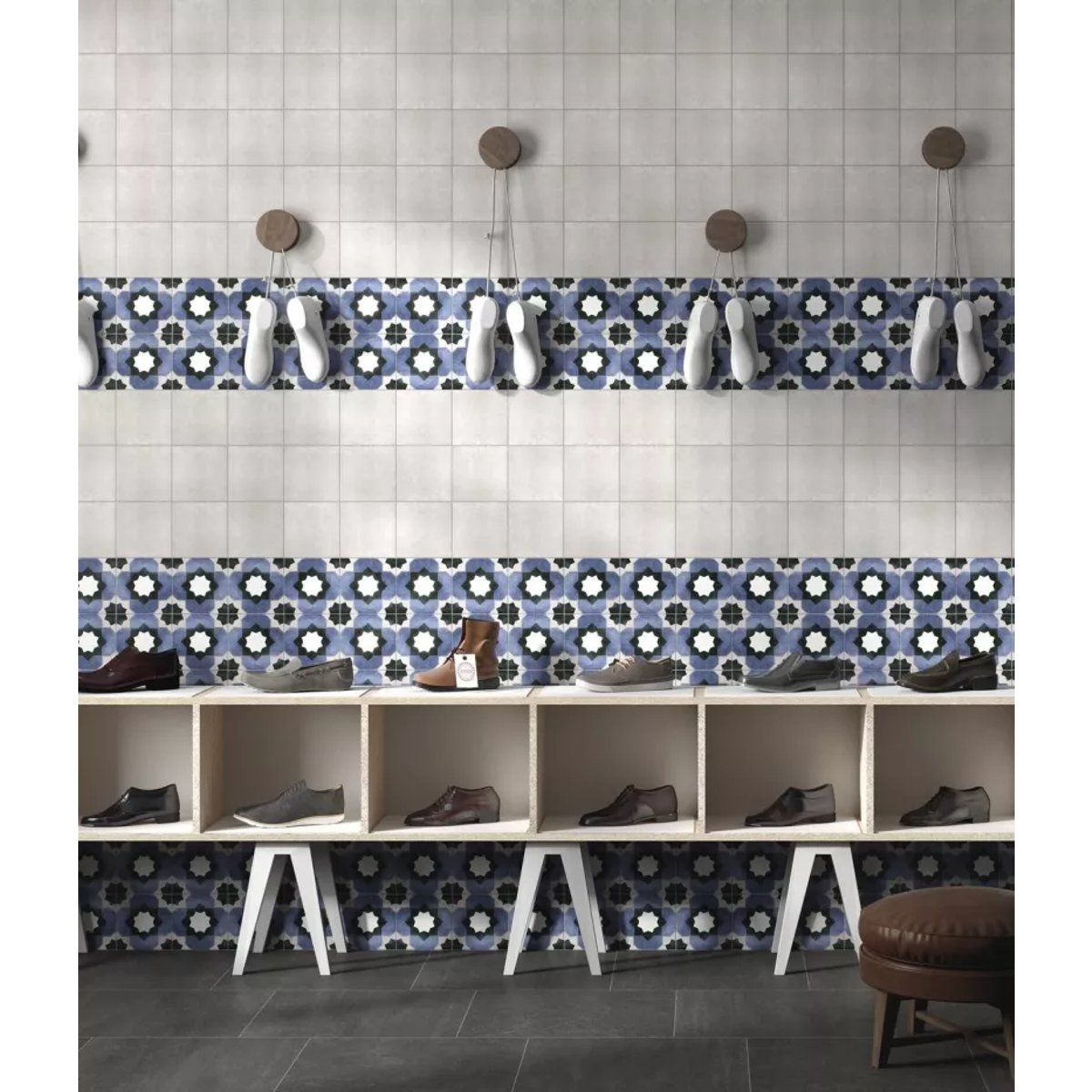 Carrelage Carreaux de Ciment FLEUR 15x15 Janette