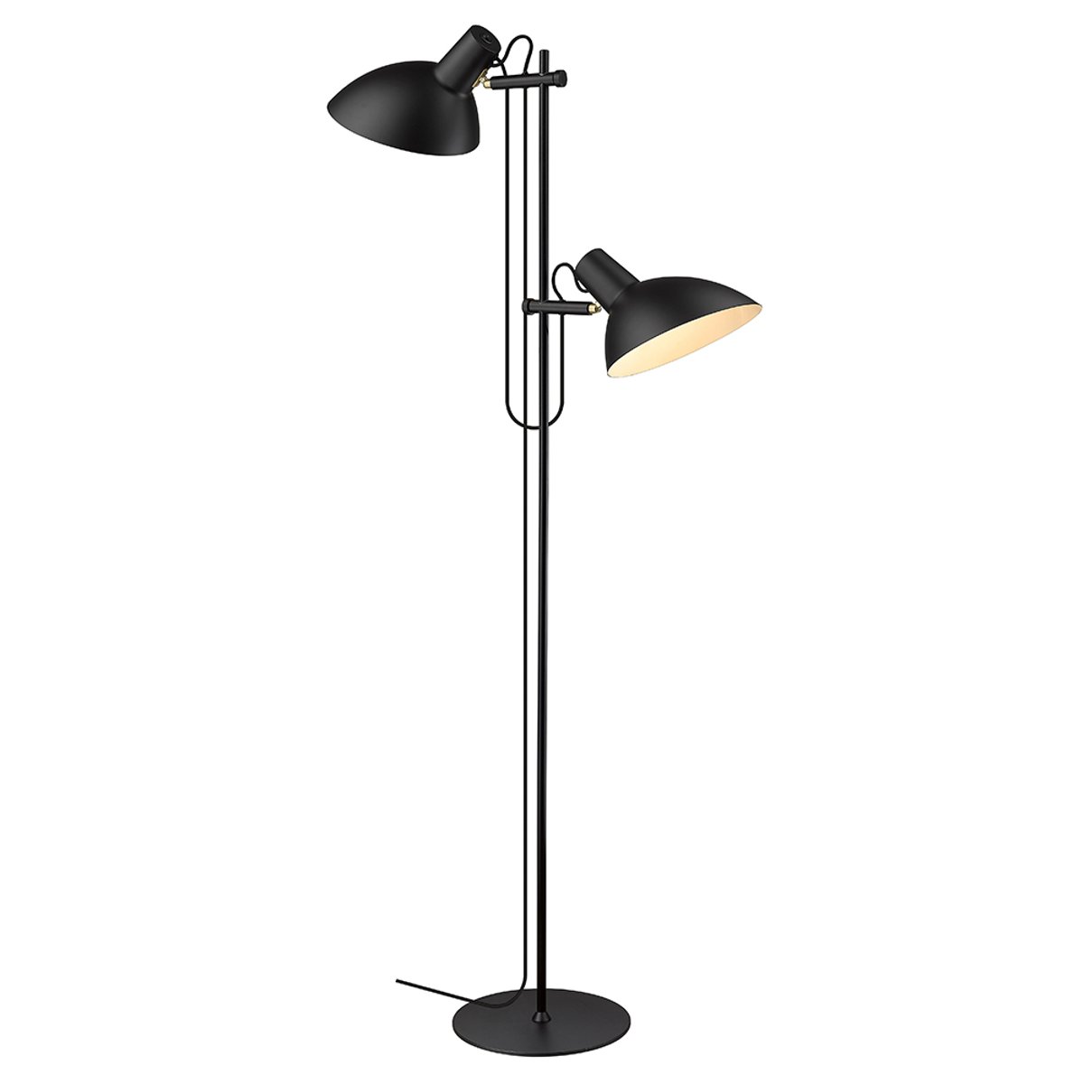 Lampadaire Metropole 2 bras 2 x E27 – Noir