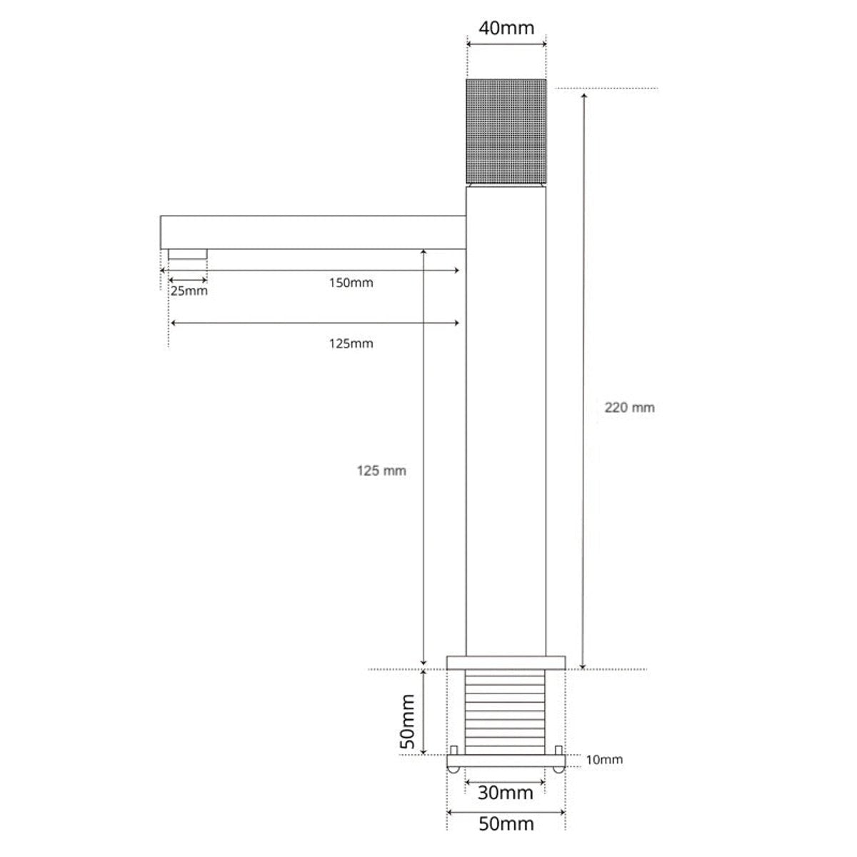Mitigeur de salle de bain noir mat