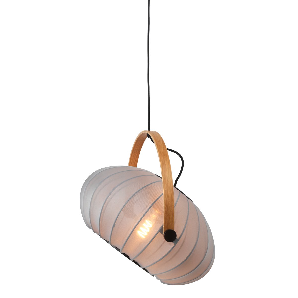 Suspension DC Textile Ø40 cm – Gris pierre