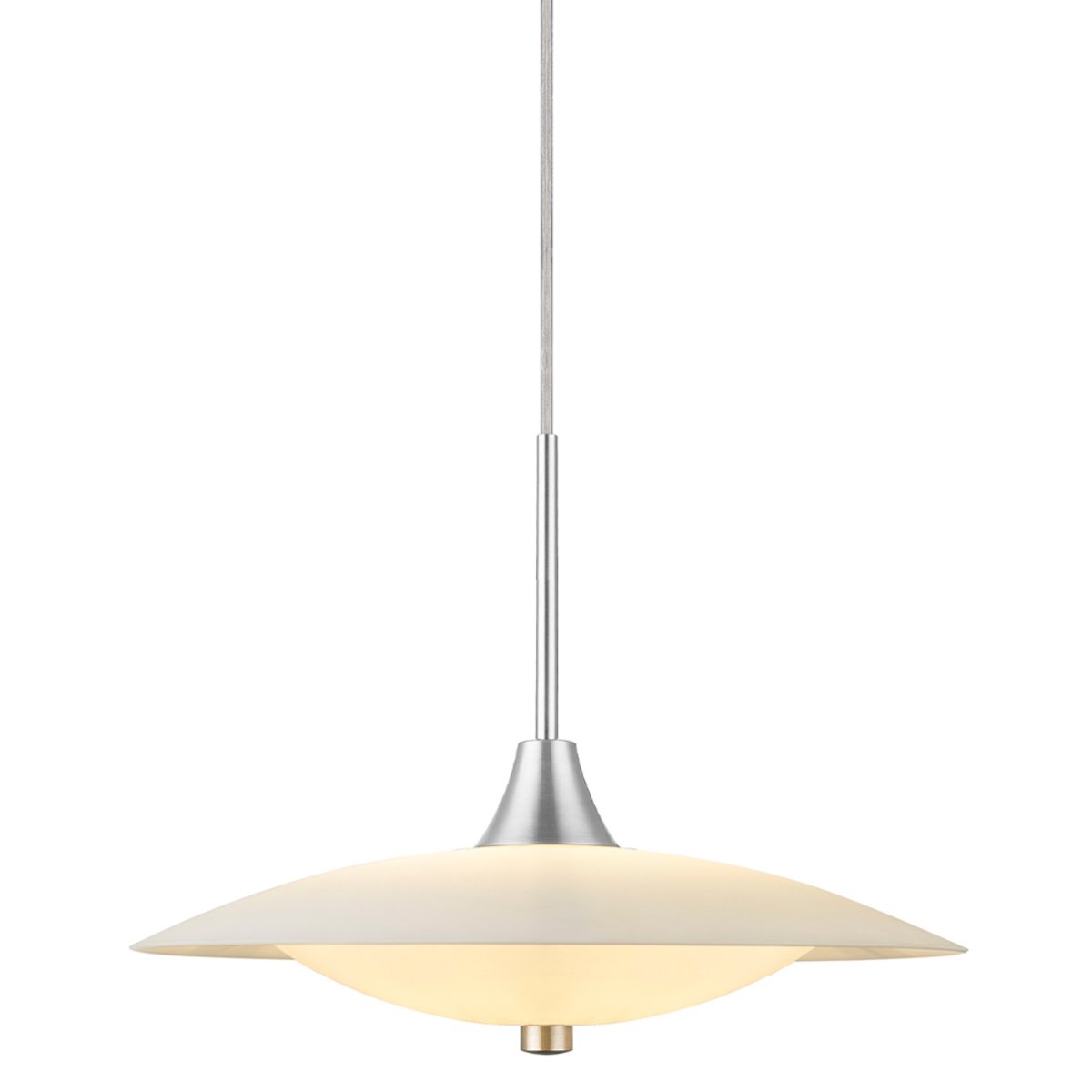 Suspension Baroni Ø35 – Opale / aluminium