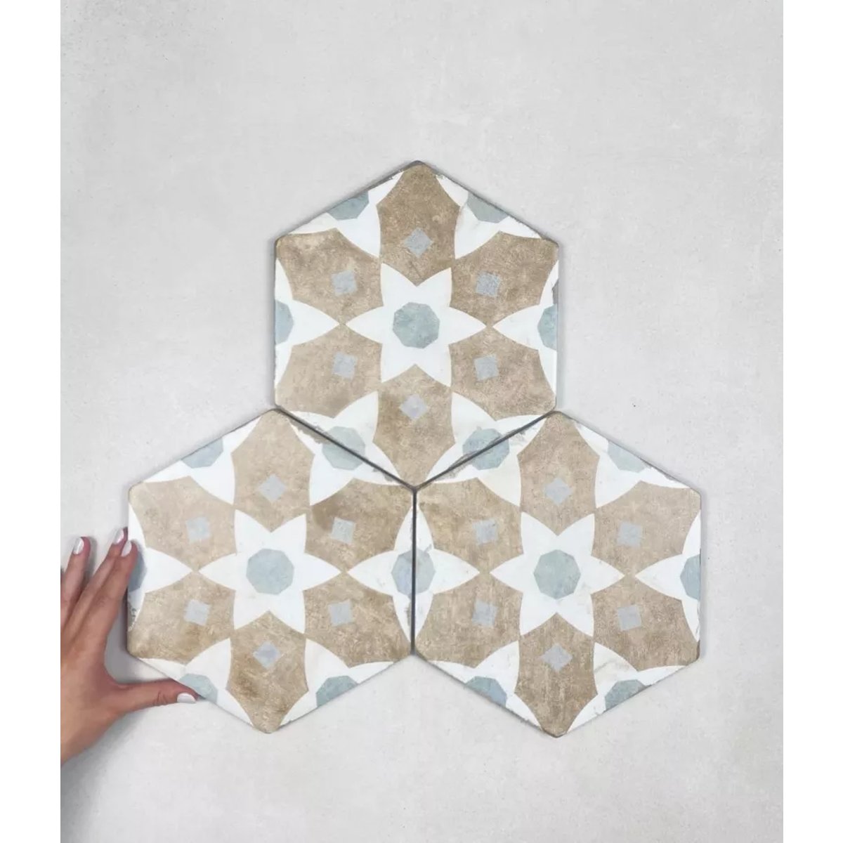 Carrelage Imitation Carreaux De Ciment Hexagonal 21x25 ALHAMBRA YASMINE