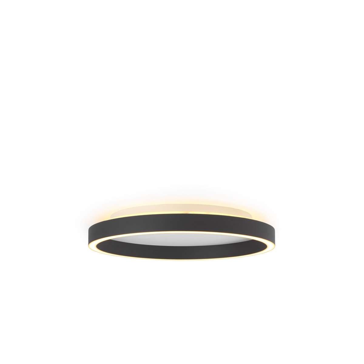 Plafonnier LED Backlight String Ø40 25 W, variateur 3 niveaux à mémoire – Noir