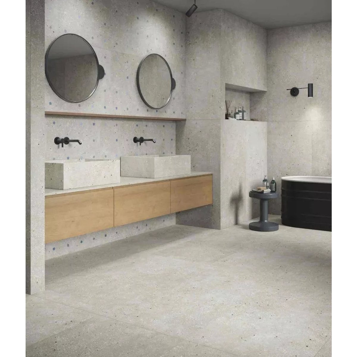 Carrelage Effet Terrazzo AMA 60x60 Rectifié Grigio