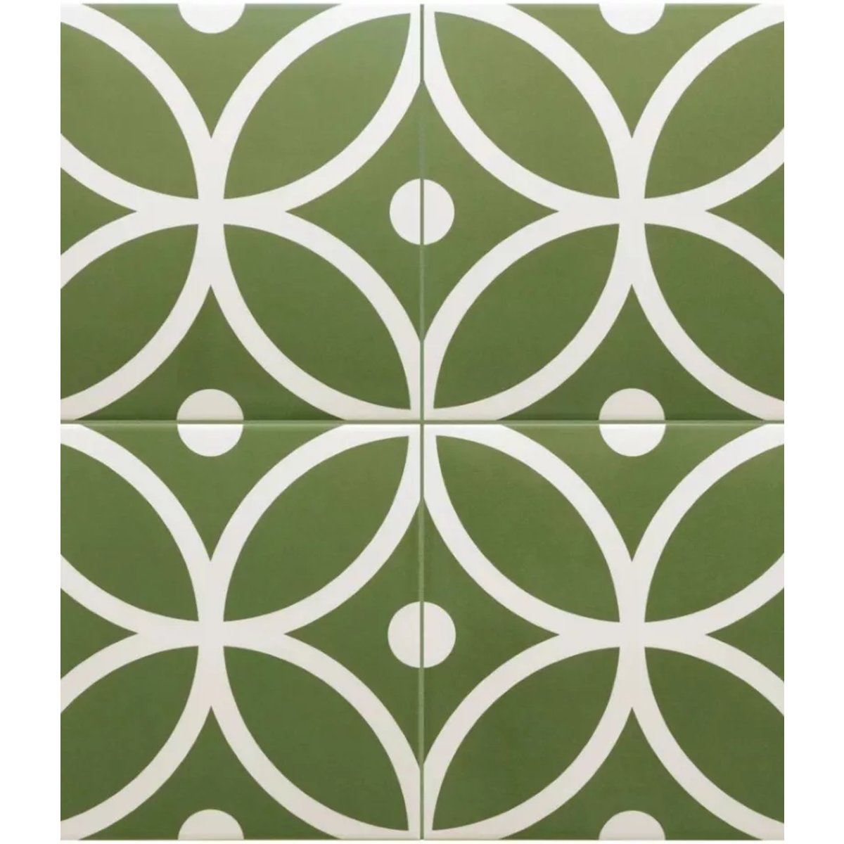 Carrelage Imitation Carreaux De Ciment 20x20 RIVOLI Bergen Verde