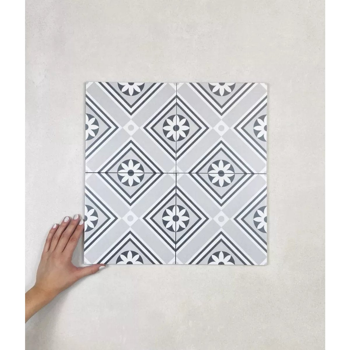 Carrelage Carreaux de Ciment LA MADELEINE 20x20 Opaline