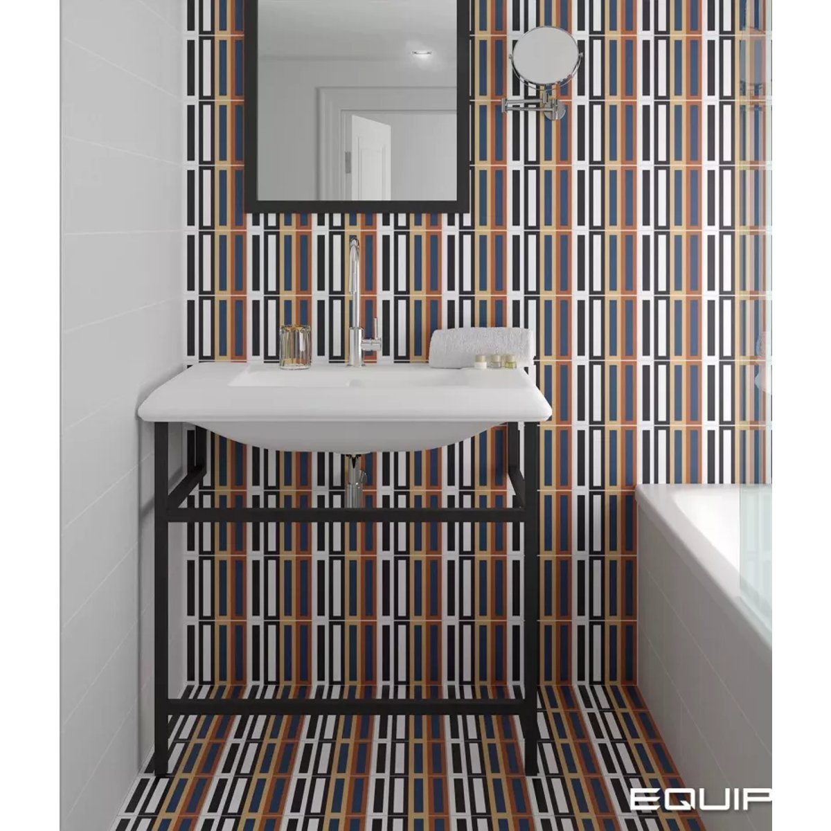 Carrelage Carreaux de Ciment BAUHOME 20x20 Domino Warm