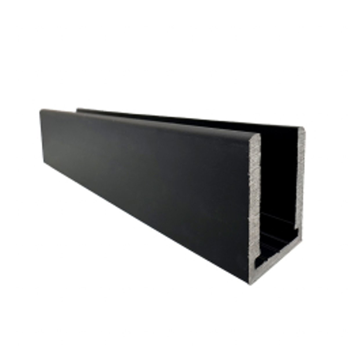 Pare-douche sur receveur en verre trempé sur mesure EDGE - Noir Mat