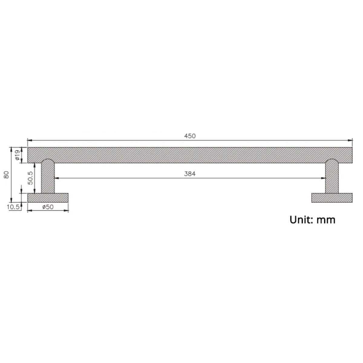 Porte-serviettes chrome