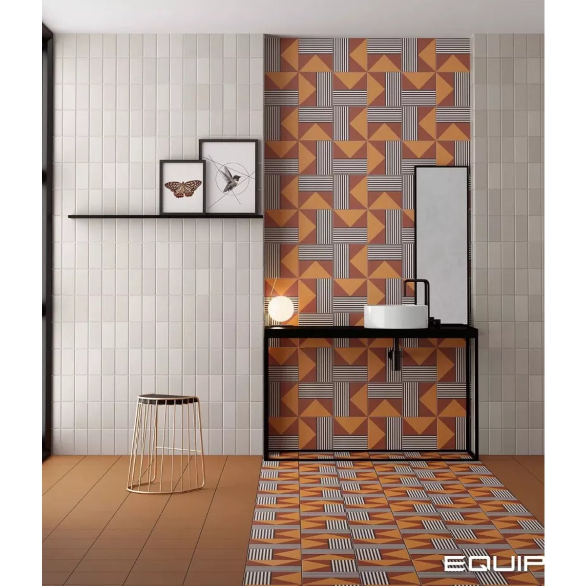 Carrelage Carreaux de Ciment BAUHOME 20x20 Stritch Warm