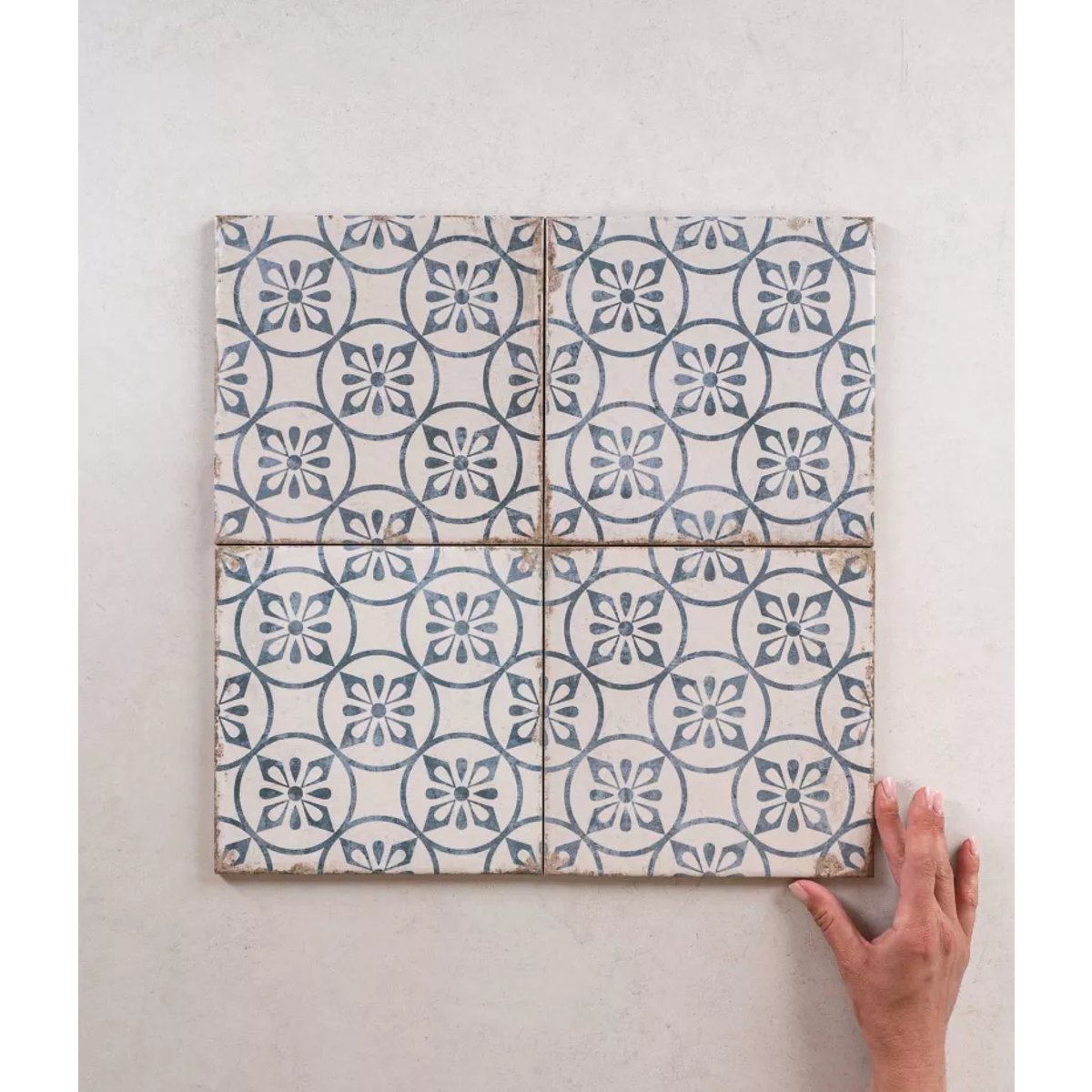 Carrelage Carreaux de Ciment GRAFTON 20x20 Capel Blue