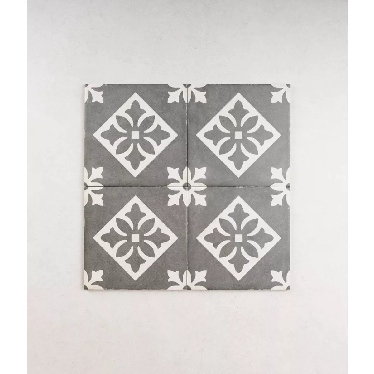 Carrelage Carreaux de Ciment ART NOUVEAU DECOR 20x20 Padua Black