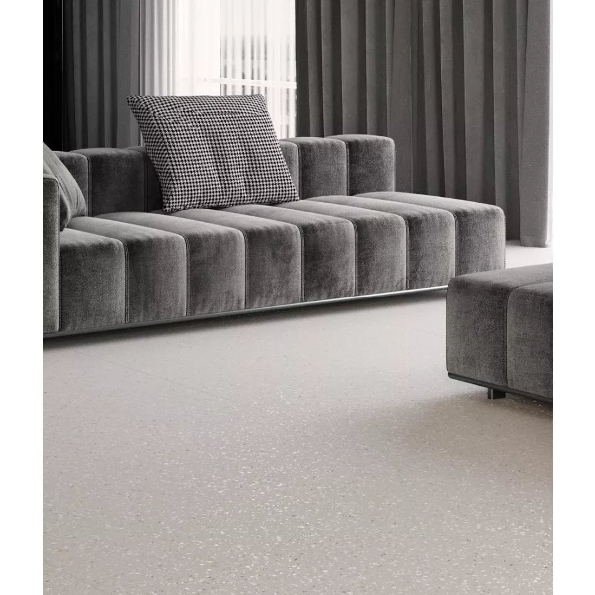 Carrelage Effet Terrazzo POLS 60x60 Grey