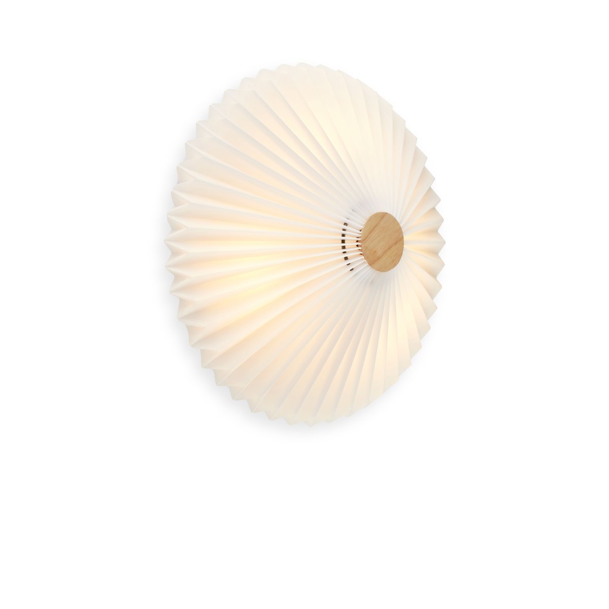Plafonnier Paris Ø50 – Blanc pur / laiton antique