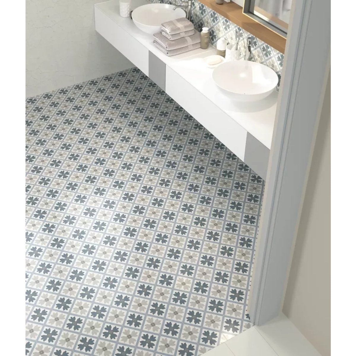 Carrelage Imitation Carreaux De Ciment 15x15 FIORELLA Martia