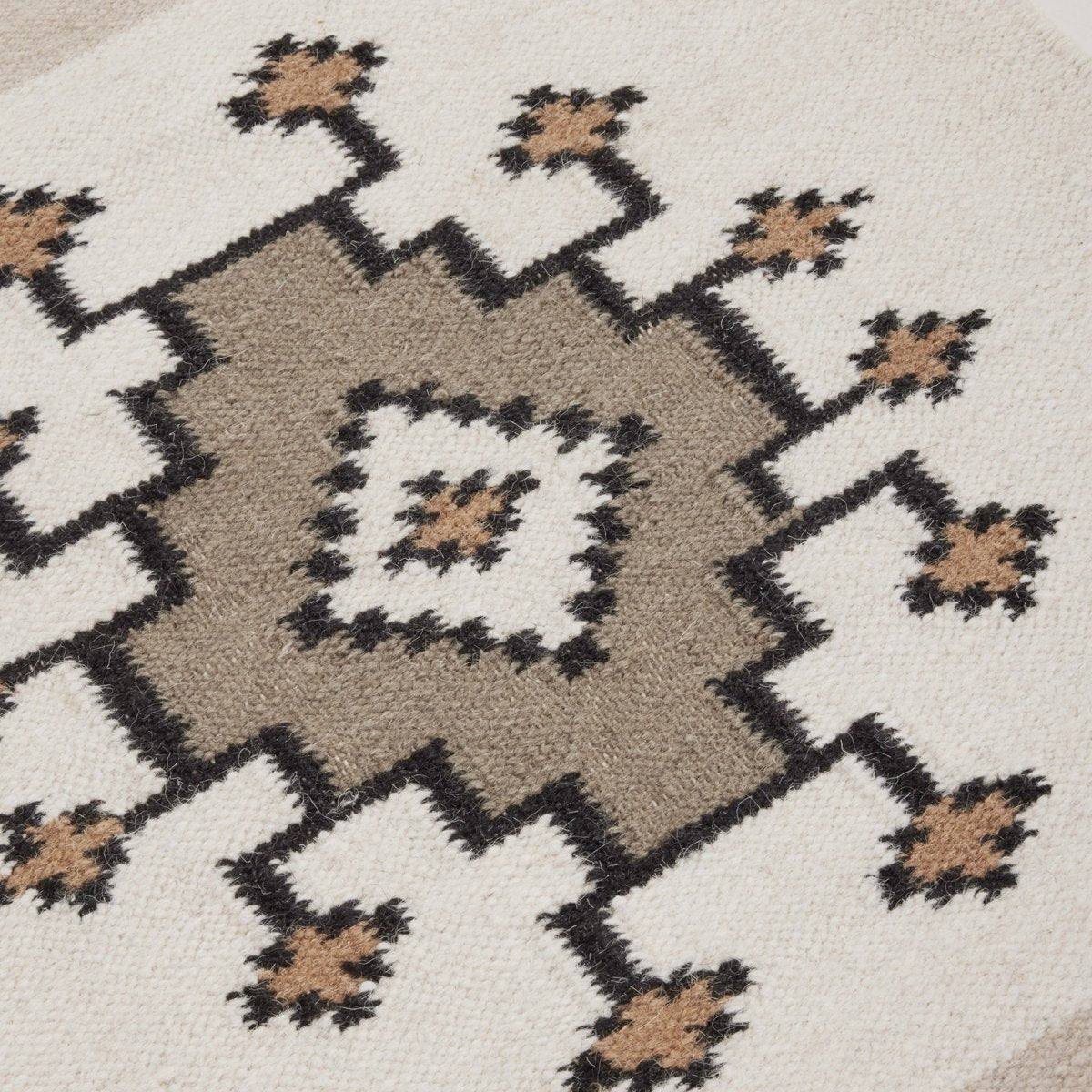 Tapis de sol BOUEKRI naturel et taupe