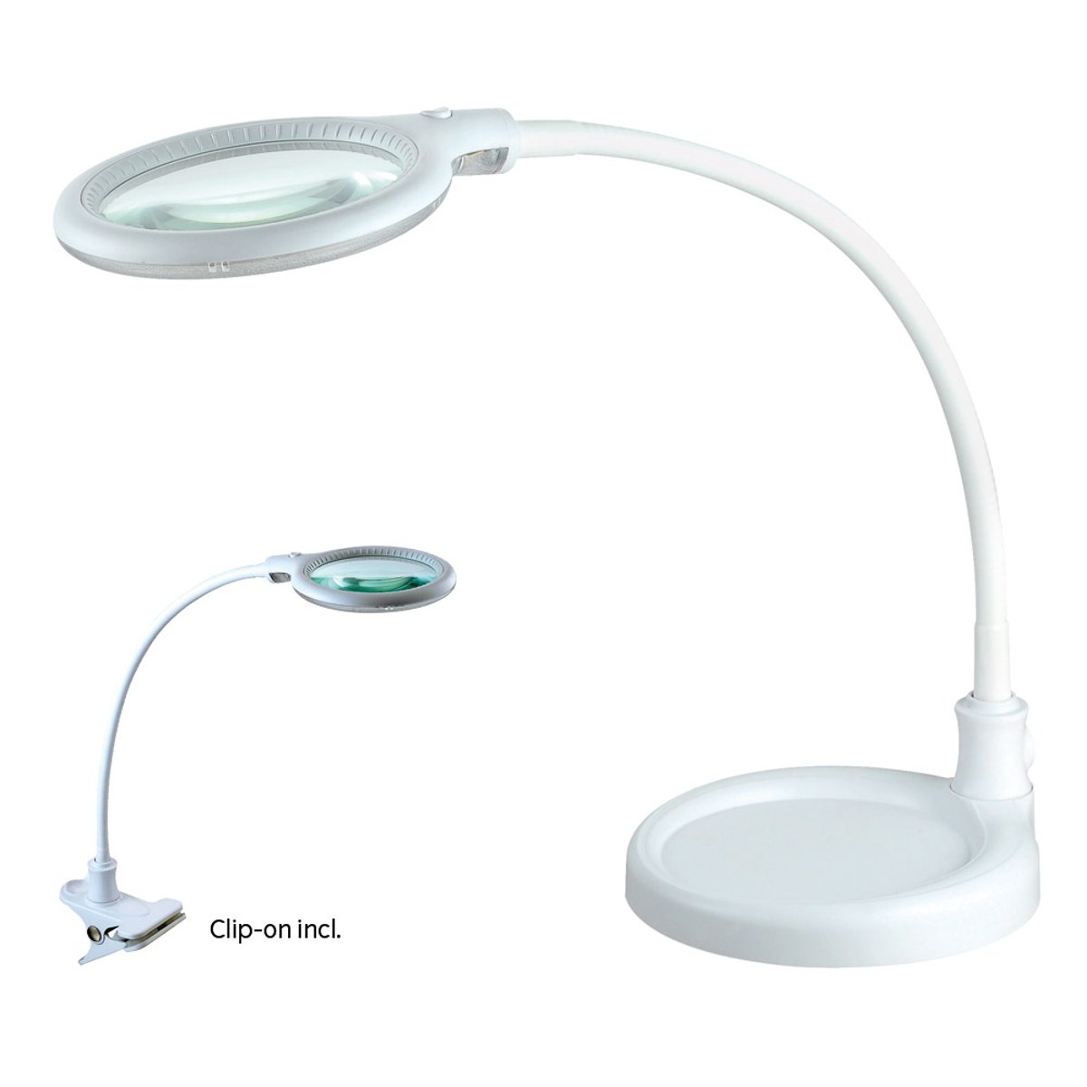 Lampe à poser loupe Magni petit modèle – Blanc