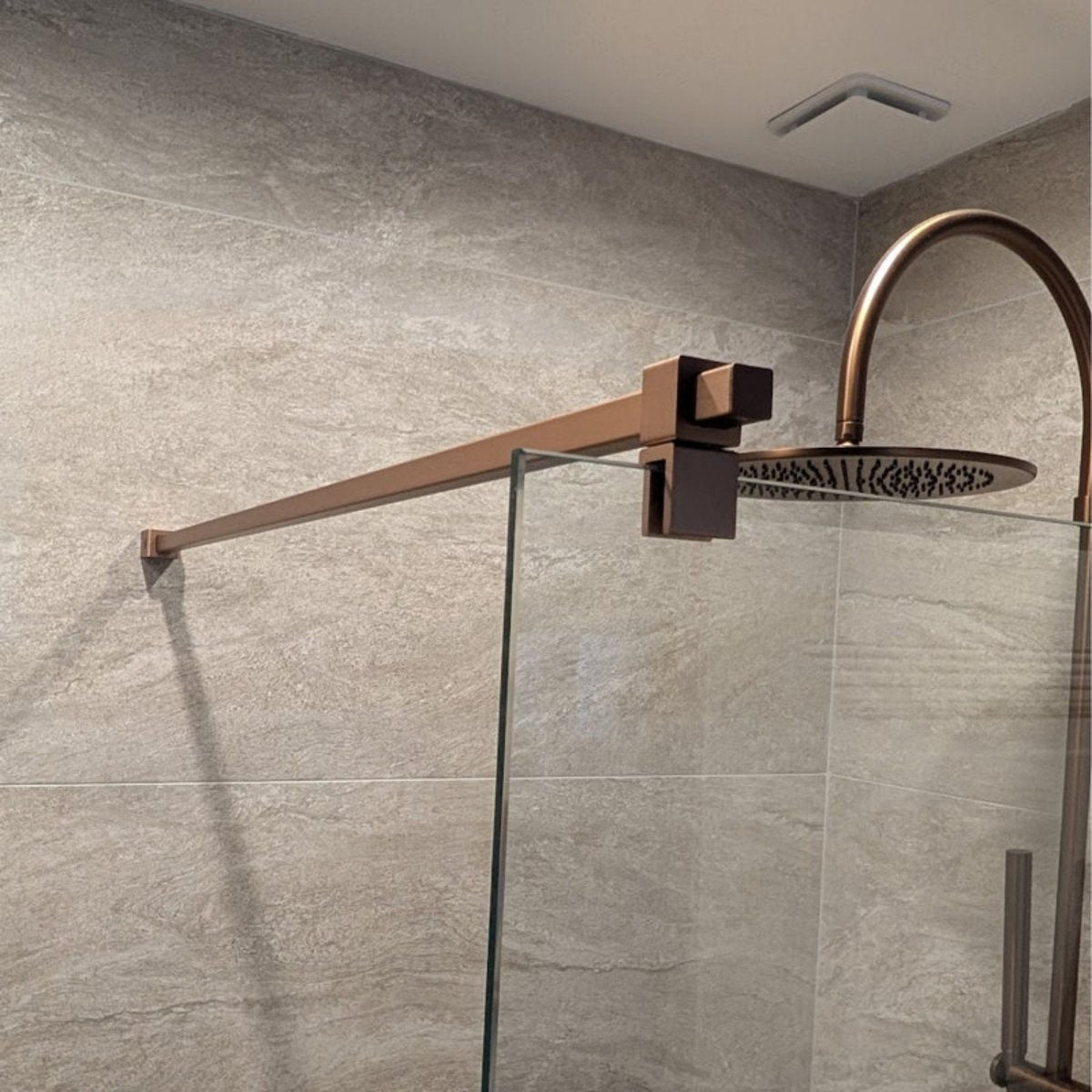 Paroi de douche fixe sur mesure DOLCE - Alu Mat